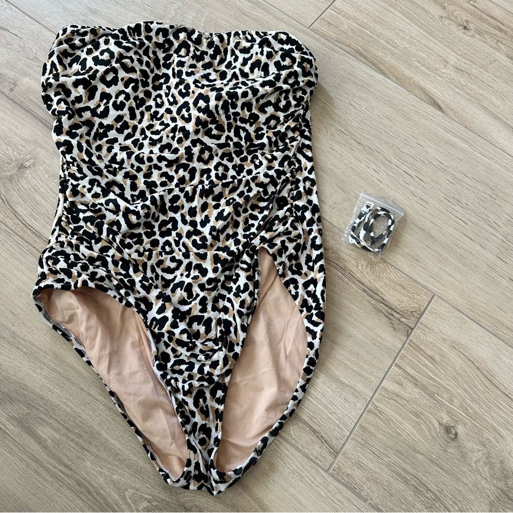J. Crew Animal Print Swimsuit size medium